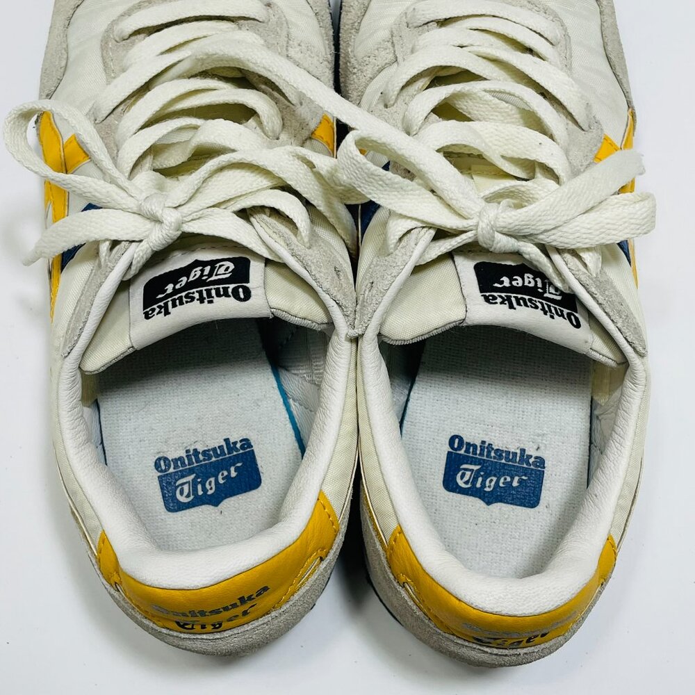 Onitsuka Tiger Serrano Sneakers White Yellow Blue – Women’s US 4 /Youth US 3 - Picture 6 of 9